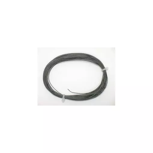 Flexibles Kabel 0,5 mm Querschnitt, 10 Meter Länge - Farbe grau