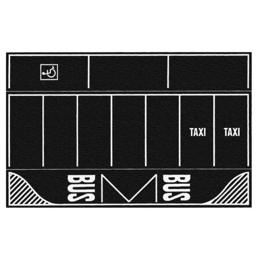 2 sheets "Parking" Asphalt 220x140mm NOCH 60718 - HO 1/87