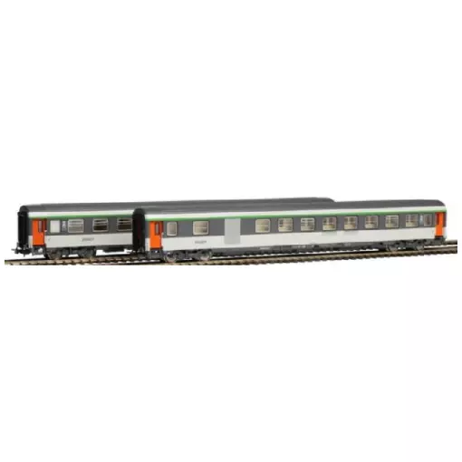 Set de 2 voitures Corail VU livrée d’origine - Piko 94504 - N 1/160 - SNCF - EP V - 2R