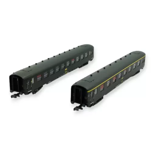 Coffret 2 Voitures DEV AO REE Modèles NW286 - N 1/160 - SNCF