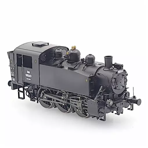 Locomotiva a vapore 030 TU 989.03 REE Modello MB043S - HO : 1/87 - ÖBB - EP II