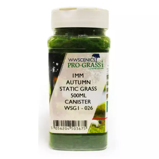 Bidon Herbe statique 1 mm Automne 500 ml - wwscenics WSG1026