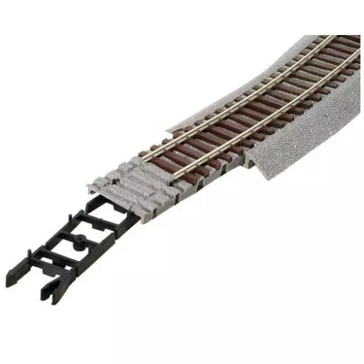 Boite de ballast caoutchouc Rocoline 42660 pour rail flexible - HO : 1/87 - Code 83