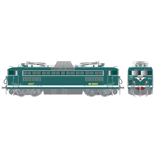 Locomotive Électrique BB 8552 - R37 HO 41073 - HO 1/87 - SNCF - EP IV - Analogique - DC