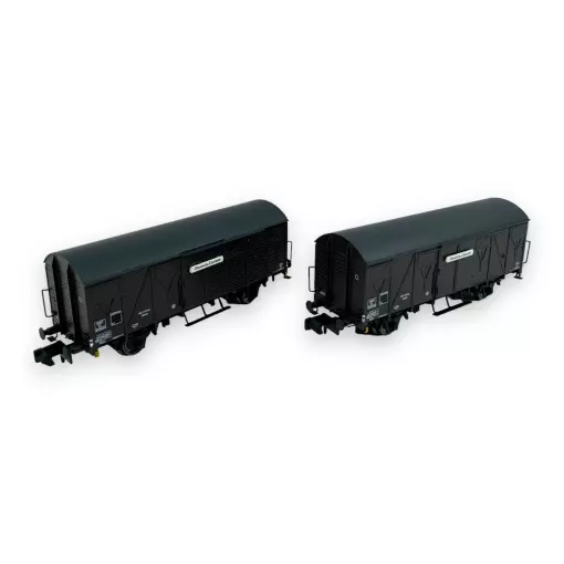 Coffret de 2 wagons couverts Kv "Provence Express" - Arnold HN6571 - N 1/160 - SNCF - Ep III - 2R
