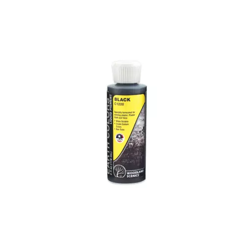Peinture noire - Woodland Scenics C1220 - Toutes échelles - 118 mL