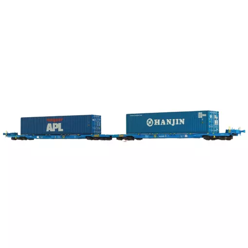 APL / HANJIN container carrier - Brawa 48110 - HO 1/87 - AAE - EP VI - 2R