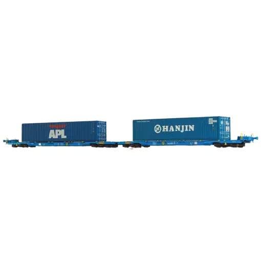 Porte-conteneurs APL / HANJIN - Brawa 48110 - HO 1/87 - AAE - EP VI - 2R