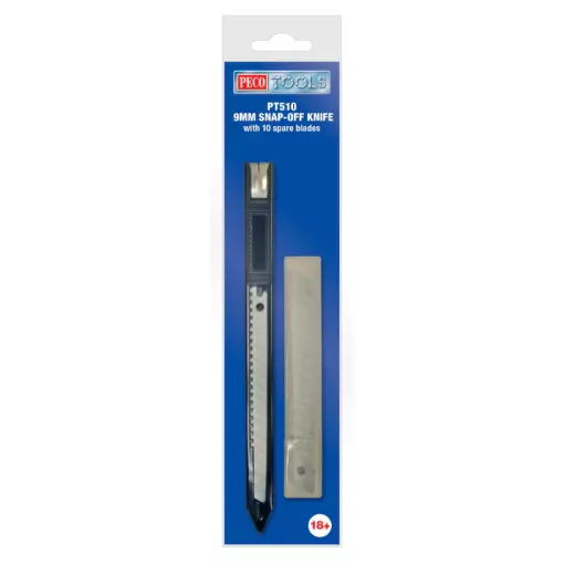 Couteau et lames cassables 9mm - Peco PT510