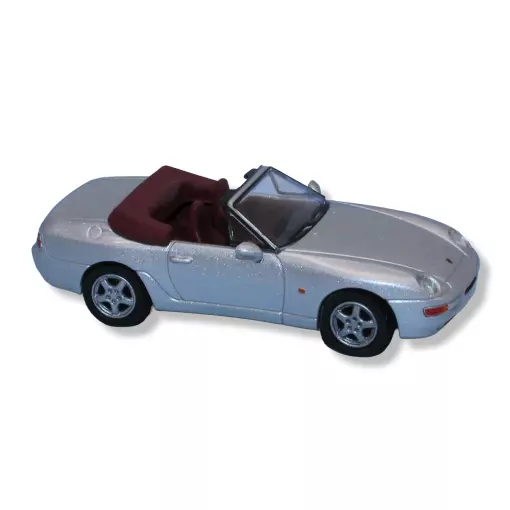 Voiture Porsche 968 cabriolet PCX 870181 - HO 1/87 - gris argent