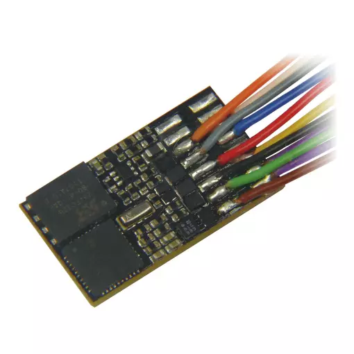 Descodificador de sonido Zimo de 8 pines (NEM 652), multiprotocolo, compatible con NMRA