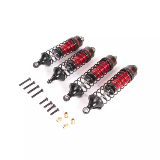 Kit amortisseurs Trx rouge - T2M T422673 - 1/10