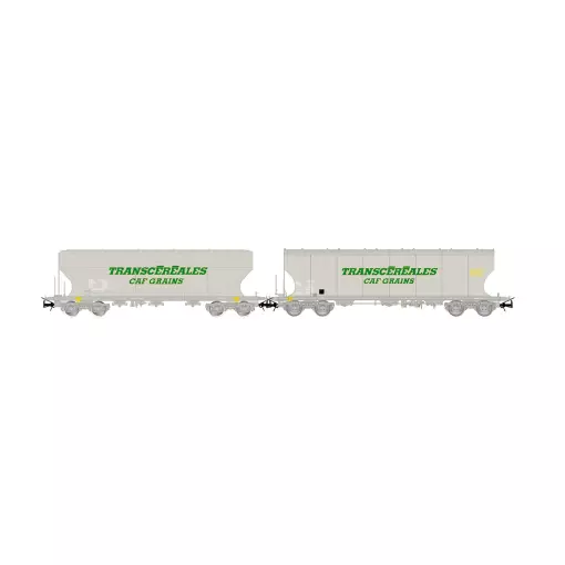 Coffret de wagons silo à grains "Transcéréales – CAF Grains" - Jouef HJ6313 - SNCF - HO 1/87 - EP. IV-V - 2R