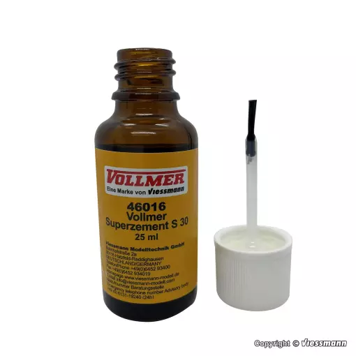 Een flesje lijm "Super Ciment 30 seconden" VOLLMER 46016 - 25 ml