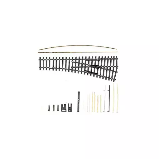 HOm rechts/links wissel kit 155mm 18°.