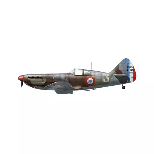 Avion de chasse - Dewoitine D.520 France 1940 - Hobby 2000 H2K72025 - 1/72