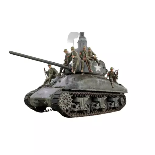 M4A1 Sherman et Infanterie - Italeri 6568 - 1/35