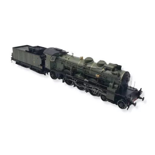 231 D 154 Locomotiva a vapore verde REE MODELES MB134SAC - PLM - HO 1/87 -