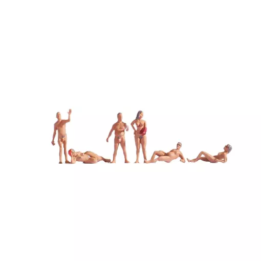 Juego de seis miniaturas naturistas NOCH 15843 - HO 1/87