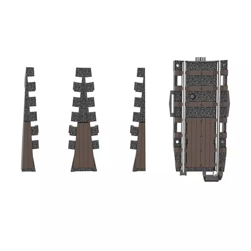 Marklin 74871 extensions for Marklin 74861 swing bridge - HO : 1/87