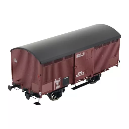 Wagon primeur 10T rouge sideros REE MODELES WB762 - SNCF - HO 1/87 - EP III A