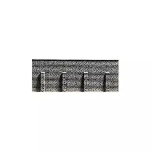 Stützmauer aus Hartschaumstein / 396 X 74 mm NOCH 34857 - N 1/160