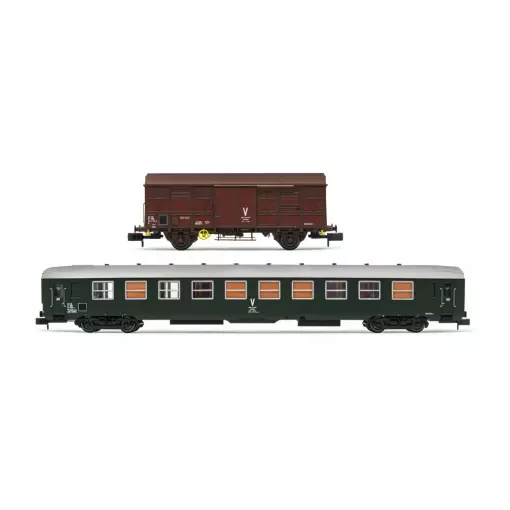 Set "Train de Maintenance" B10  & Wagon Couvert G4 - ARNOLD HN4446 - N 1/160 - Ep IV-V - 2R
