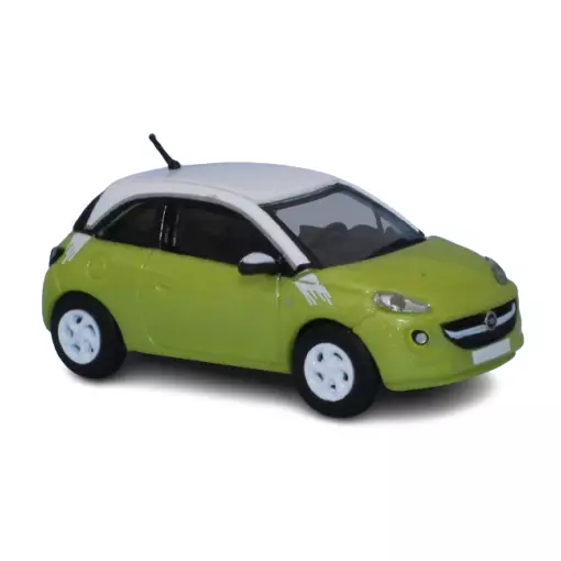 Opel Adam, hellgrün metallic / weiß, 2013 - PCX87 870382 - HO 1/87