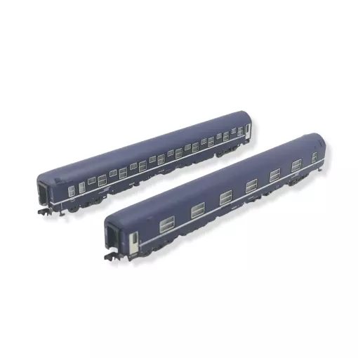 Set 2 voitures couchettes T2 Arnold HN4342 - N 1/160 - SNCF - EP V / VI