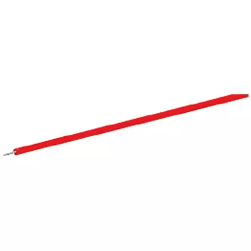 Bobine de fil rouge 10m en section 0.7mm²