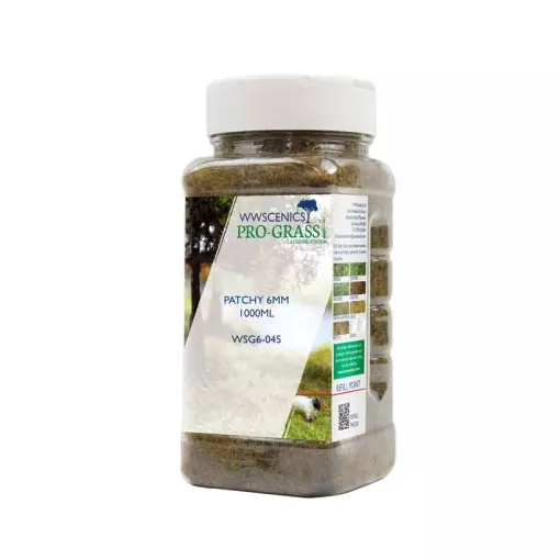 Fibres herbe en mélange - WWScenics WSG6-045 - 6 mm - 1000 mL