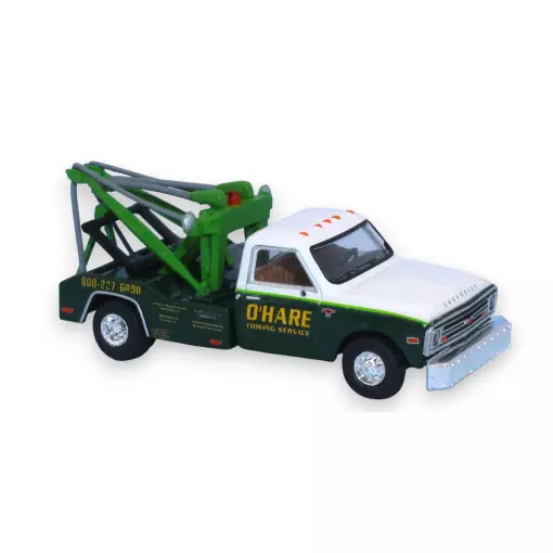 Chevrolet C30 dépanneuse, O'Hare, vert/blanc, 1968 - Brekina 19666 - HO 1/87