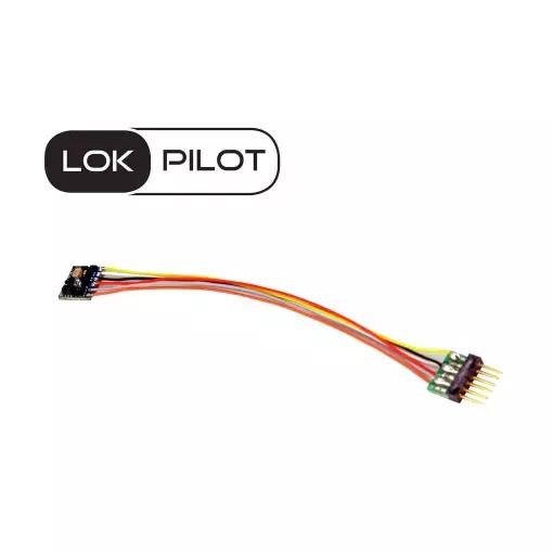 Lokpilot V5 Micro DCC-Decoder - 6-polig NEM 651 - ESU 59826