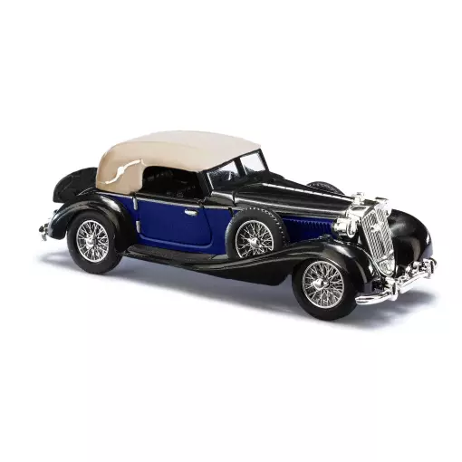 Horch 853 cabriolet blue, black and beige, BUSCH 41317 - HO : 1/87 -