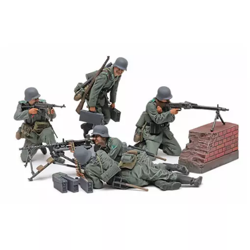 Mitrailleurs Allemands MG42 - Tamiya 35386 - 1/35 - 5 personnages