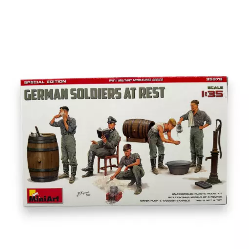 5 German soldiers at rest - Carson 550035378 - 1/35
