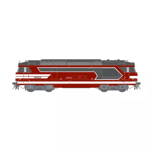 Locomotive Diesel BB 67613 "Le Capitole" - Jouef HJ2464 - HO 1/87 - SNCF - 2R - EP VI - Analogique