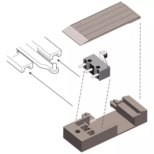 Microswitch housing , code 124