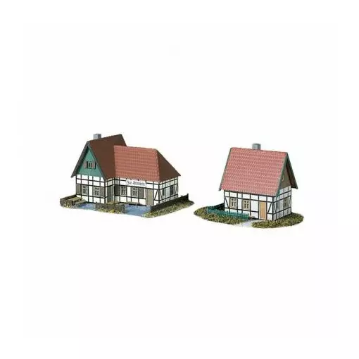 Guest house with half-timbered outbuilding AUHAGEN 14457 - HO 1/87