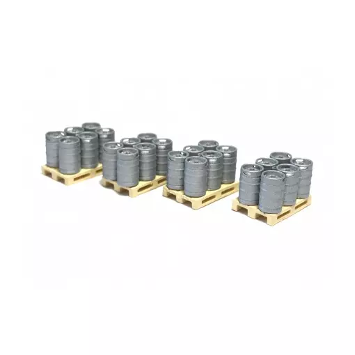 Fûts de bière HO sur palette - 87TRAIN 221012 - HO 1/87