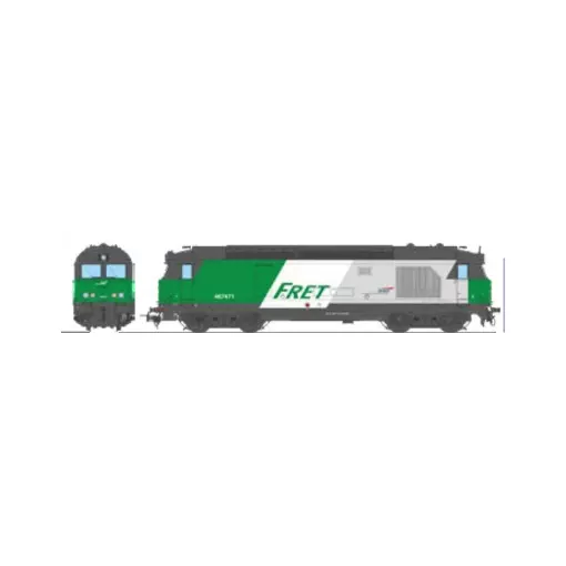 Locomotive diesel BB 67471 Fret - Ree Modèles MB241SAC - HO 1/87 - SNCF - Ep V - Digital sound fumigène - 3R
