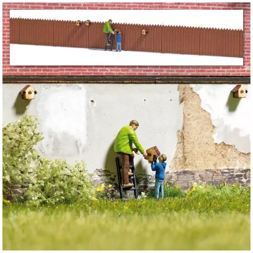 Montaggio di cassette nido, uomo e figlio e accessori vari - Busch 7976 HO 1/87