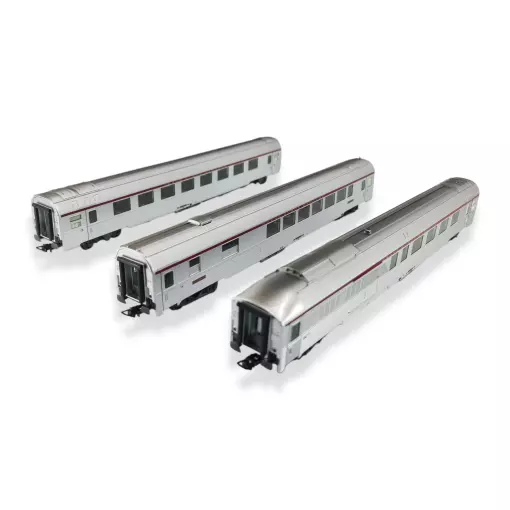 Set of 3 TEE Mistral JOUEF HJ4164 carriages - HO 1/87 - SNCF