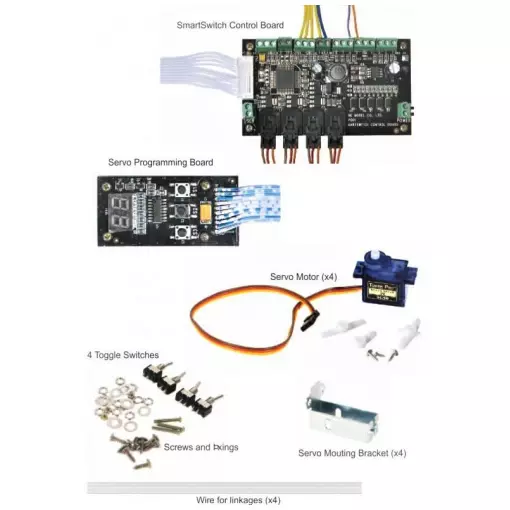 Smartswitch panel, servomotor control