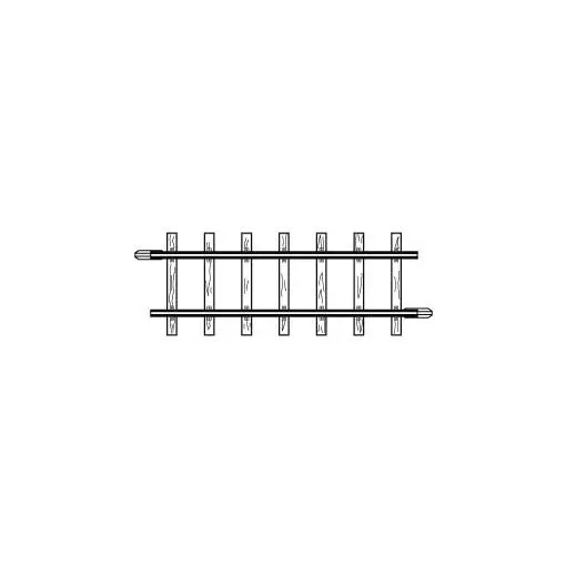 Rail droit longueur 56.5mm - Bemo 4282000