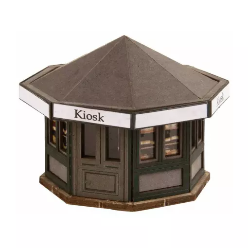 Kiosk NOCH 14320 - LaserCut - HO 1/87 - 54x54x42mm