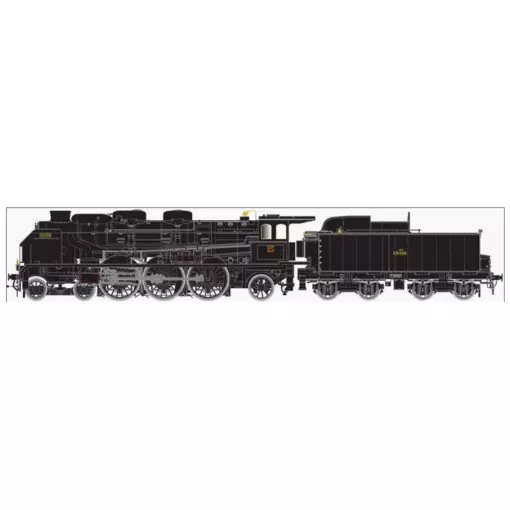 Locomotive à Vapeur Pacific Chapelon EST 231-058 + Tender