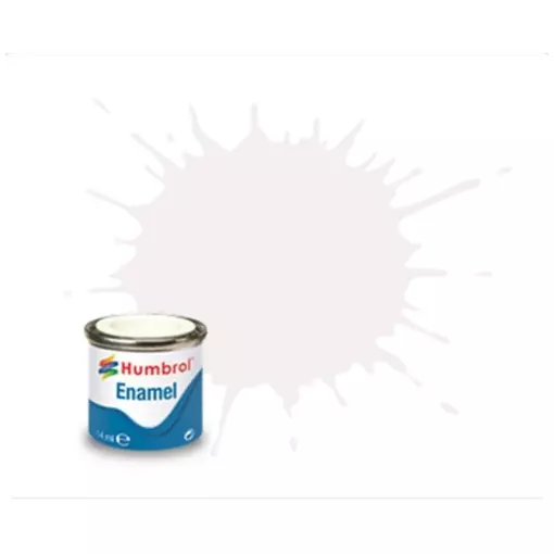 White Satin Cellulose Paint N°130 - Humbrol AA1434 - 14 mL