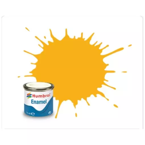 Insignia Yellow Matte Celluloseverf N°154 - Humbrol AA1674 - 14 ml