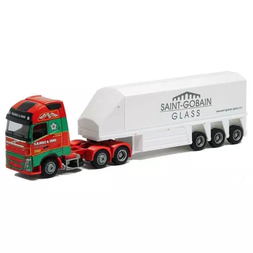 Semi-remorque Volvo 12 XL Aerop. - Innenl.-SZ "Holt/Saint Gobain" - AWM 75286 - HO 1/87